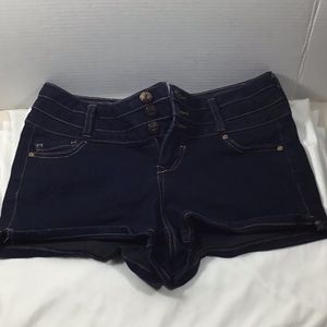 Blue spice dark blue denim stretch shorts size 5